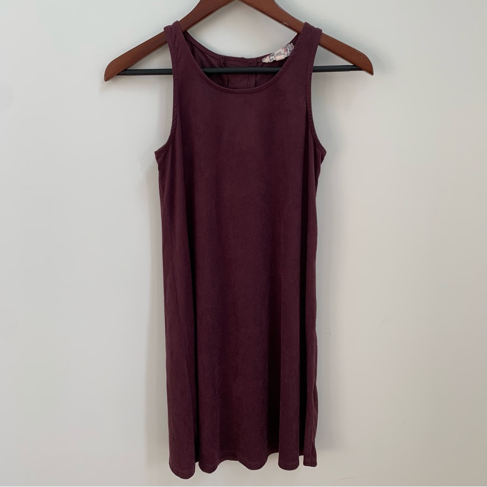 Pink Republic Faux Suede Dress